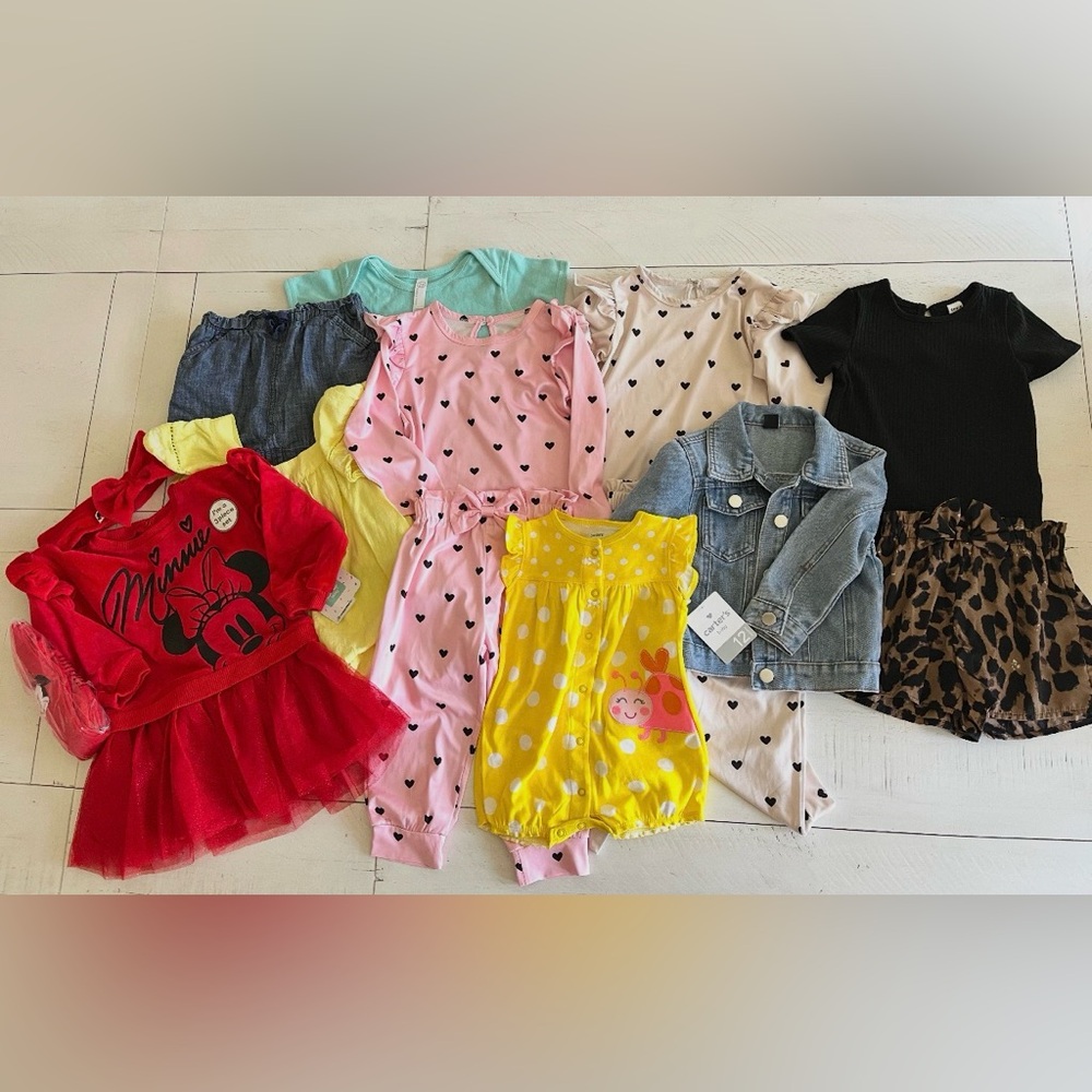NWT- OFFERS WELCOME Toddler Girl Clothing Bundle Sizes 12-24 months